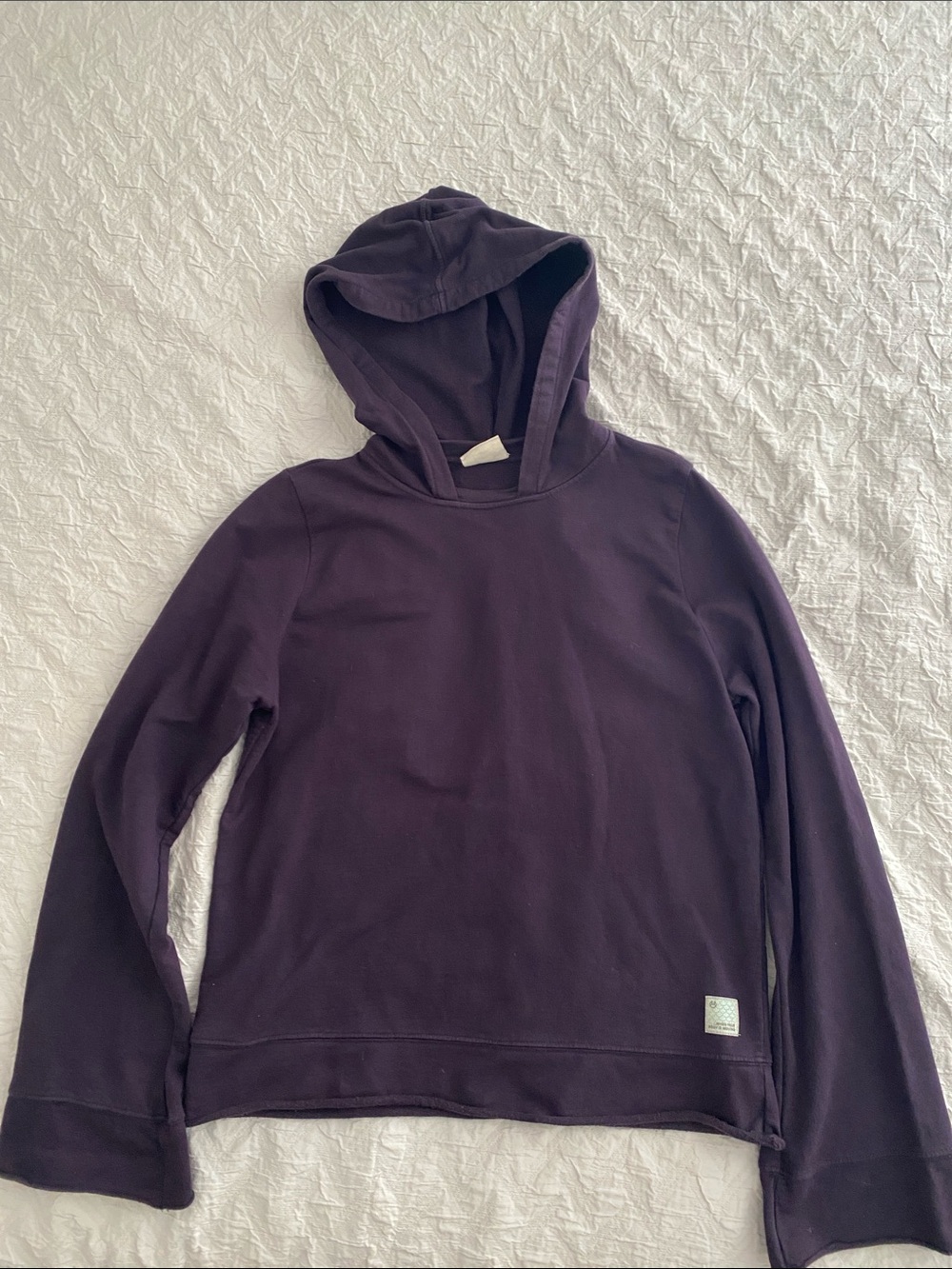 Maaji Women's Hooded Crewneck Sweater in Deep Plum